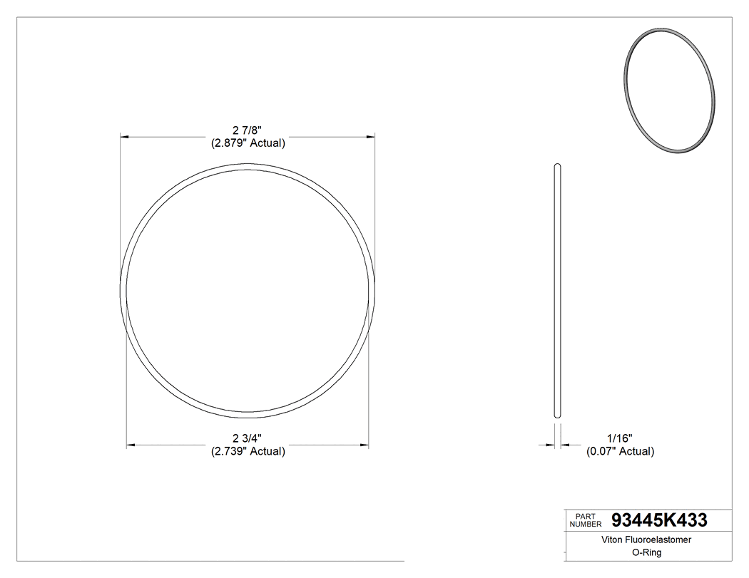 Technical drawing - 93445K433